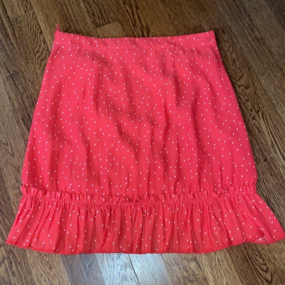 HM red polka dot ruffle skirt - Picture 2 of 3